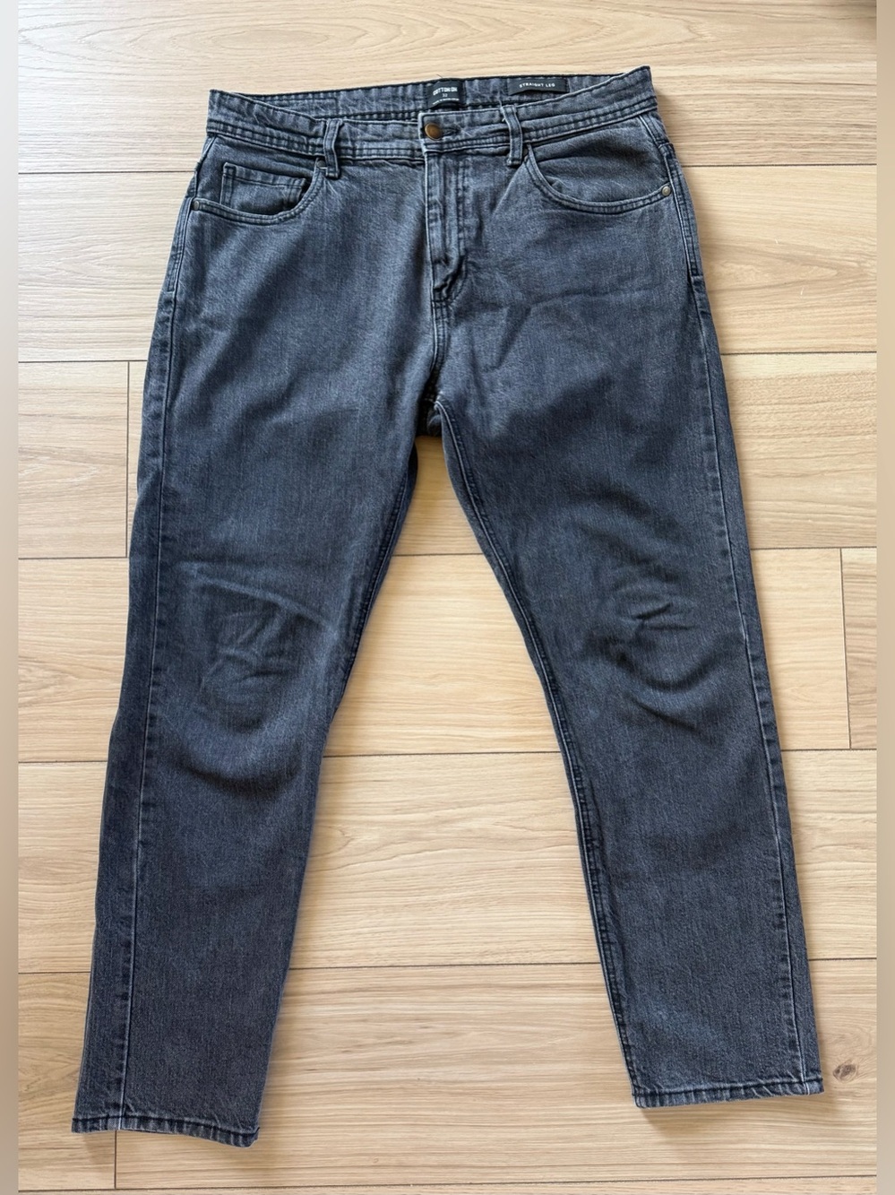 Cotton On Men's Black Washed Skinny Jeans